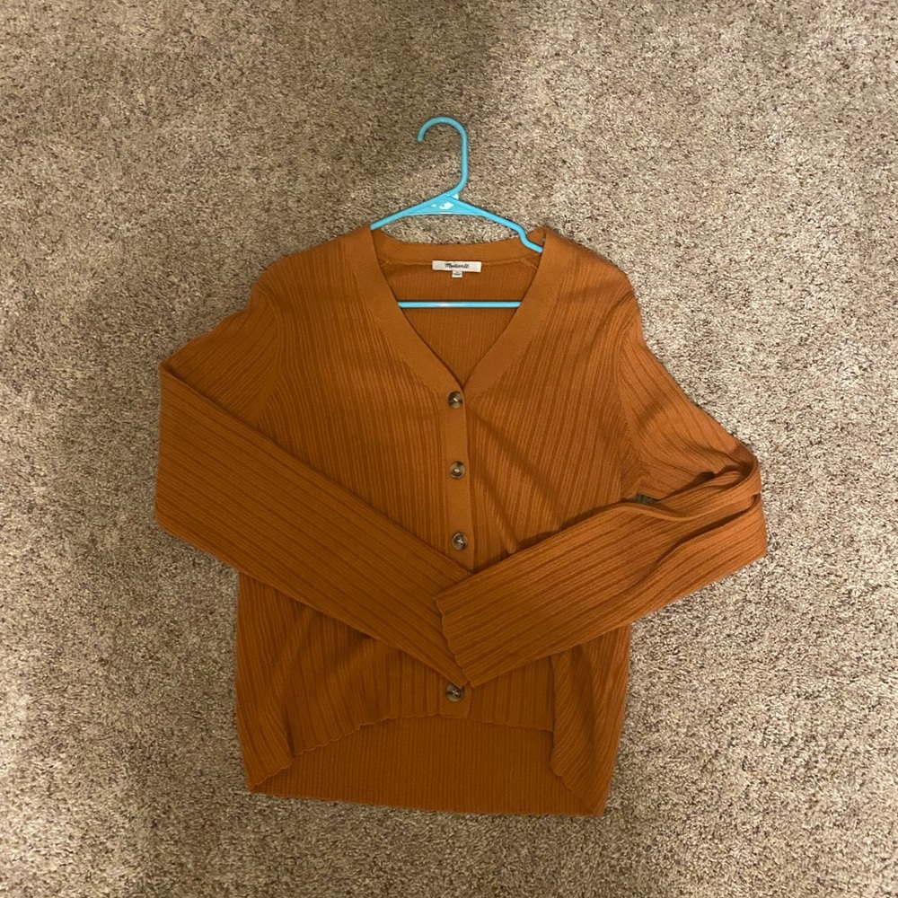 Women’s Pointelle Ribbed Cardigan Sweater